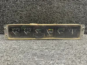 660148-501 Mooney M20F Instrument Gauge Cluster (12V) (No Lights, Cracked)